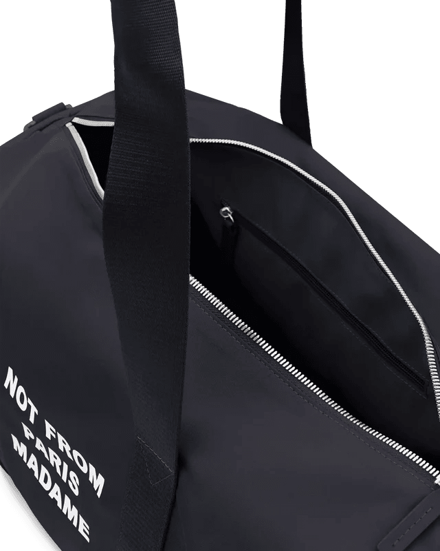 DRÔLE DE MONSIEUR - Sac de sport nylon Slogan Noir - Lothaire