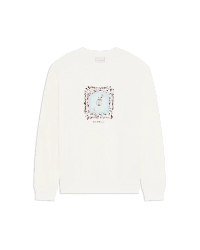 DRÔLE DE MONSIEUR - Sweat Boxer Ring Blanc cassé - Lothaire