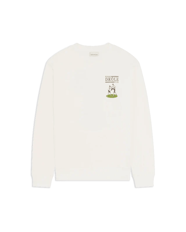 DRÔLE DE MONSIEUR - Sweat Boxing Club Blanc cassé - Lothaire