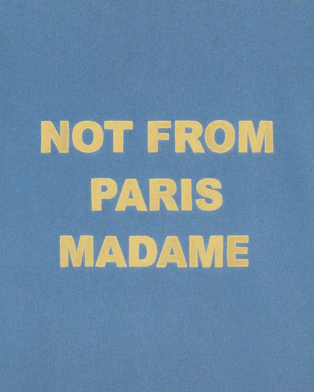DRÔLE DE MONSIEUR - Sweatshirt Slogan en coton éponge Bleu - Lothaire