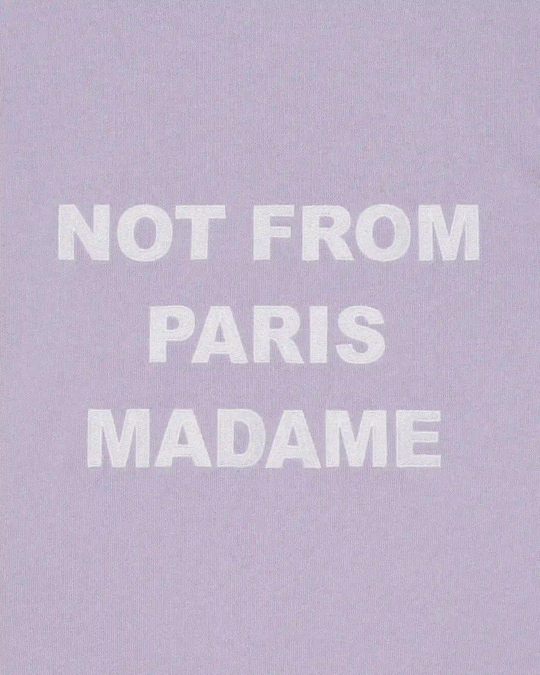 DRÔLE DE MONSIEUR - Sweatshirt Slogan en coton éponge Lavande - Lothaire