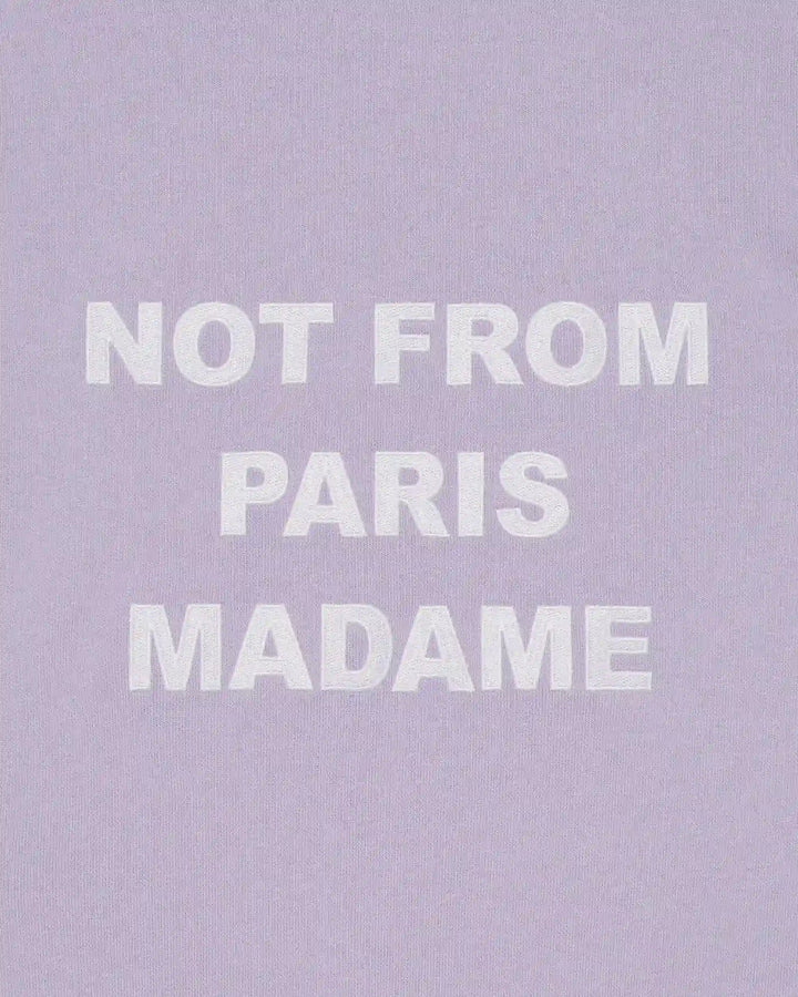 DRÔLE DE MONSIEUR - Sweatshirt Slogan en coton éponge Lavande - Lothaire