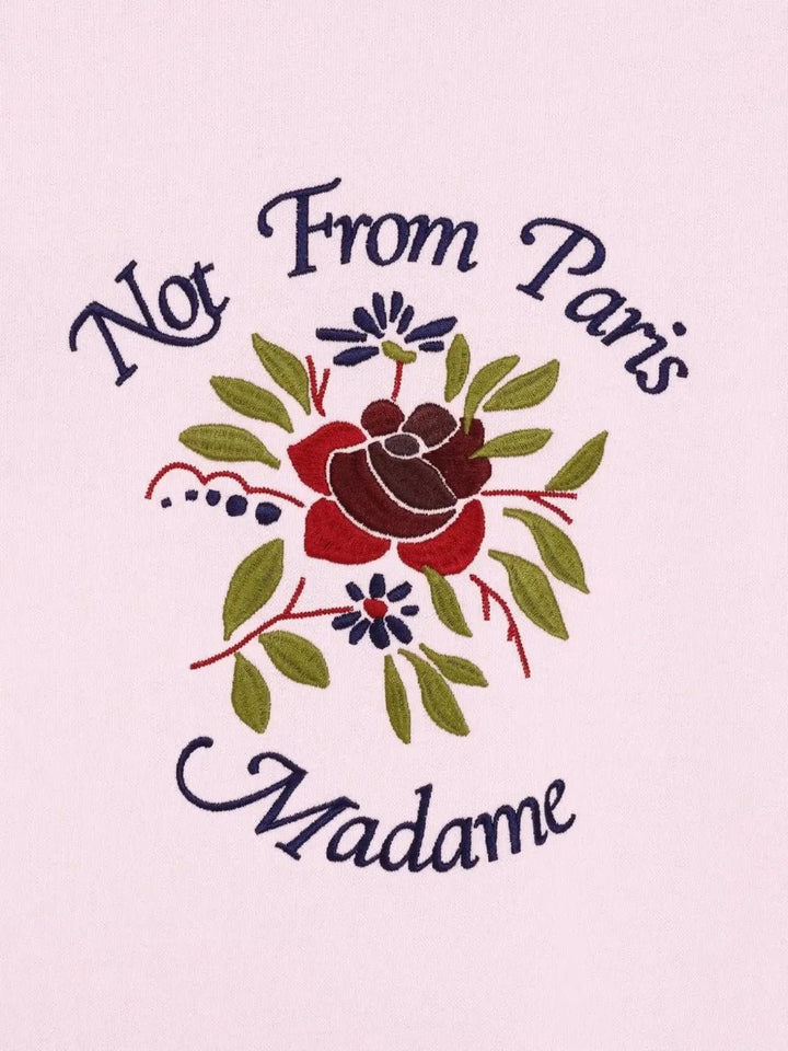 DRÔLE DE MONSIEUR - Sweatshirts à Fleurs Rose Claire - Lothaire
