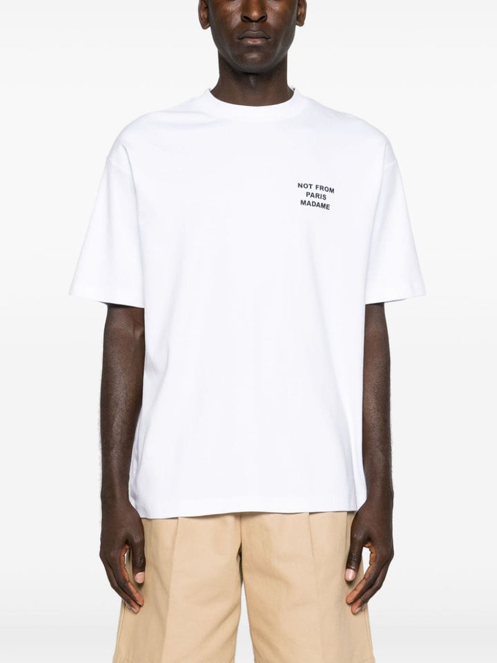 Drôle de Monsieur - T Shirt blanc Slogan - Lothaire
