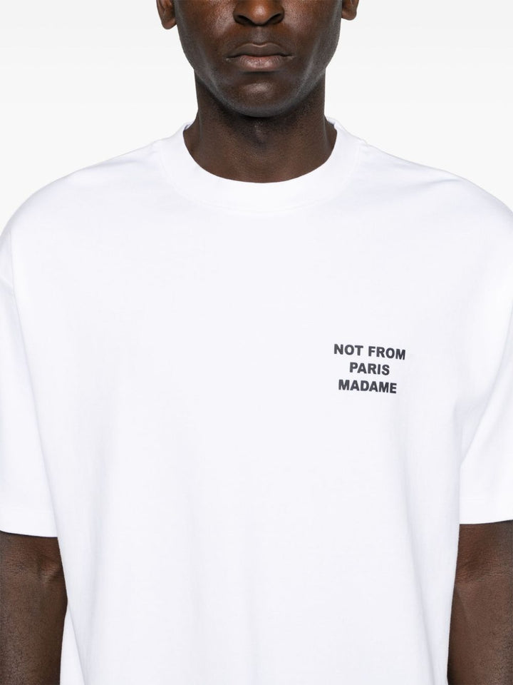 Drôle de Monsieur - T Shirt blanc Slogan - Lothaire