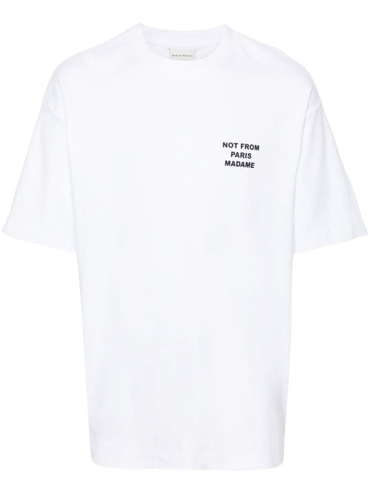 Drôle de Monsieur - T Shirt blanc Slogan - Lothaire