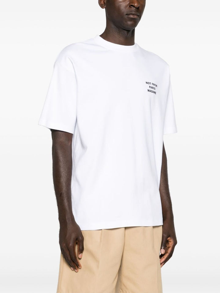 Drôle de Monsieur - T Shirt blanc Slogan - Lothaire