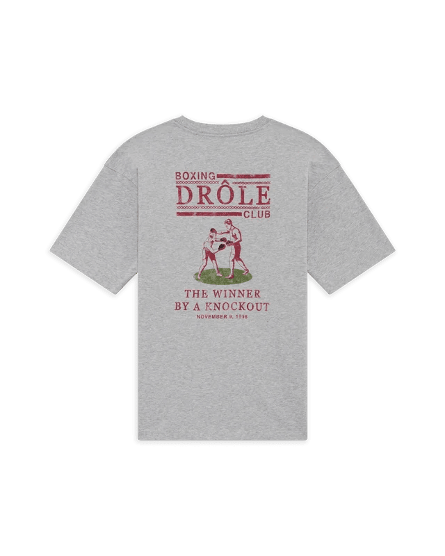DRÔLE DE MONSIEUR - T-shirt Boxeurs Drôle Gris chiné - Lothaire