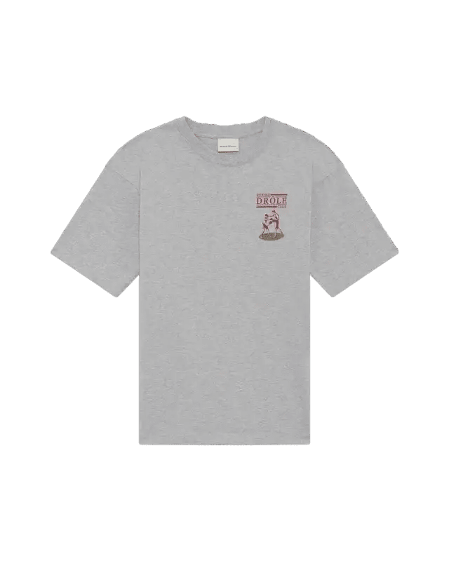 DRÔLE DE MONSIEUR - T-shirt Boxeurs Drôle Gris chiné - Lothaire