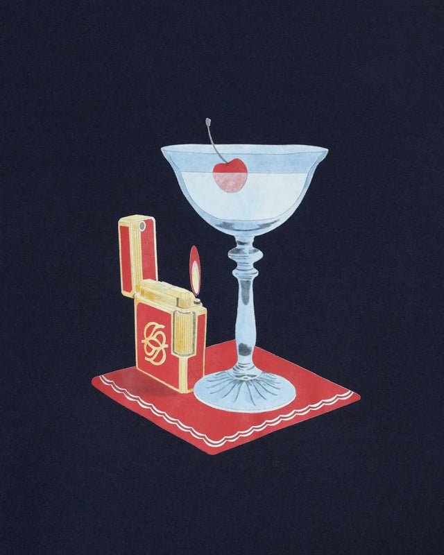DRÔLE DE MONSIEUR - T-Shirt Cocktail Marine - Lothaire