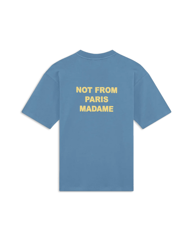DRÔLE DE MONSIEUR - T-shirt Slogan en coton interlock Bleu - Lothaire