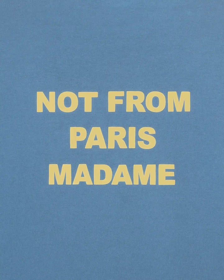 DRÔLE DE MONSIEUR - T-shirt Slogan en coton interlock Bleu - Lothaire