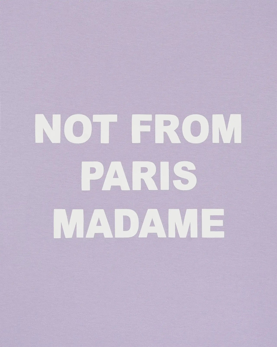 DRÔLE DE MONSIEUR - T-shirt Slogan en coton interlock Violet lavande - Lothaire