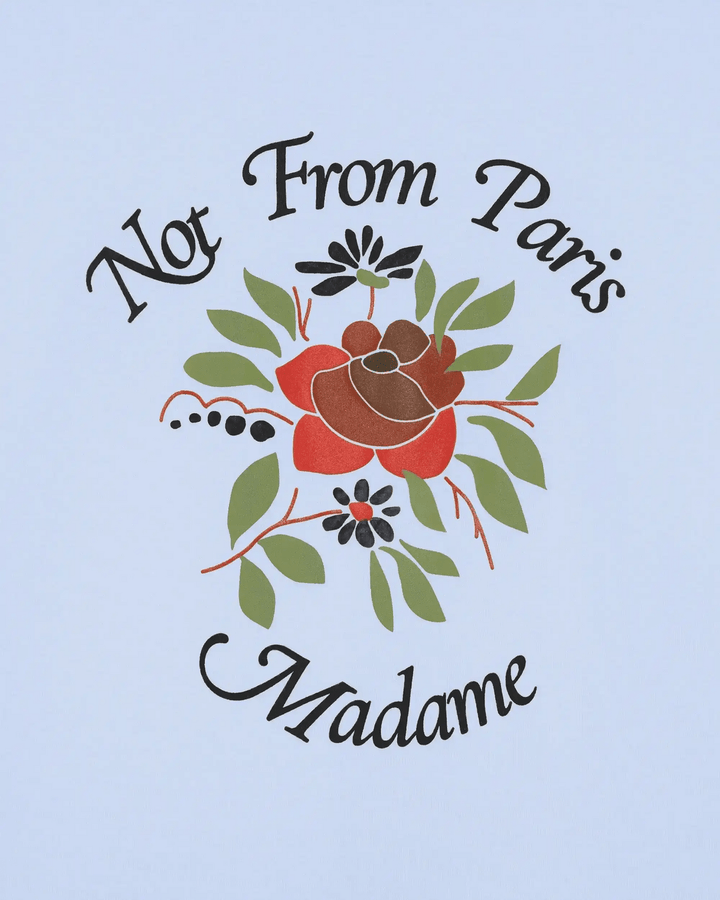 DRÔLE DE MONSIEUR - T-Shirt Slogan Rose Bleu clair - Lothaire