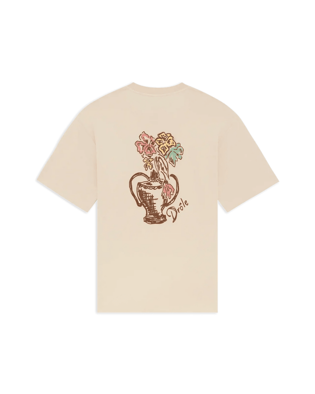 DRÔLE DE MONSIEUR - T-shirt Vase Havana en coton Beige - Lothaire