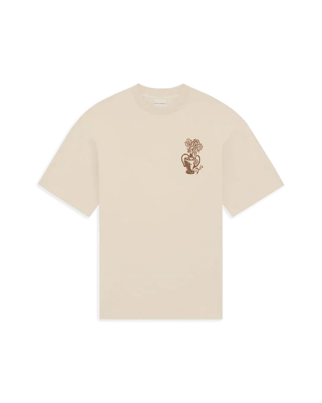 DRÔLE DE MONSIEUR - T-shirt Vase Havana en coton Beige - Lothaire