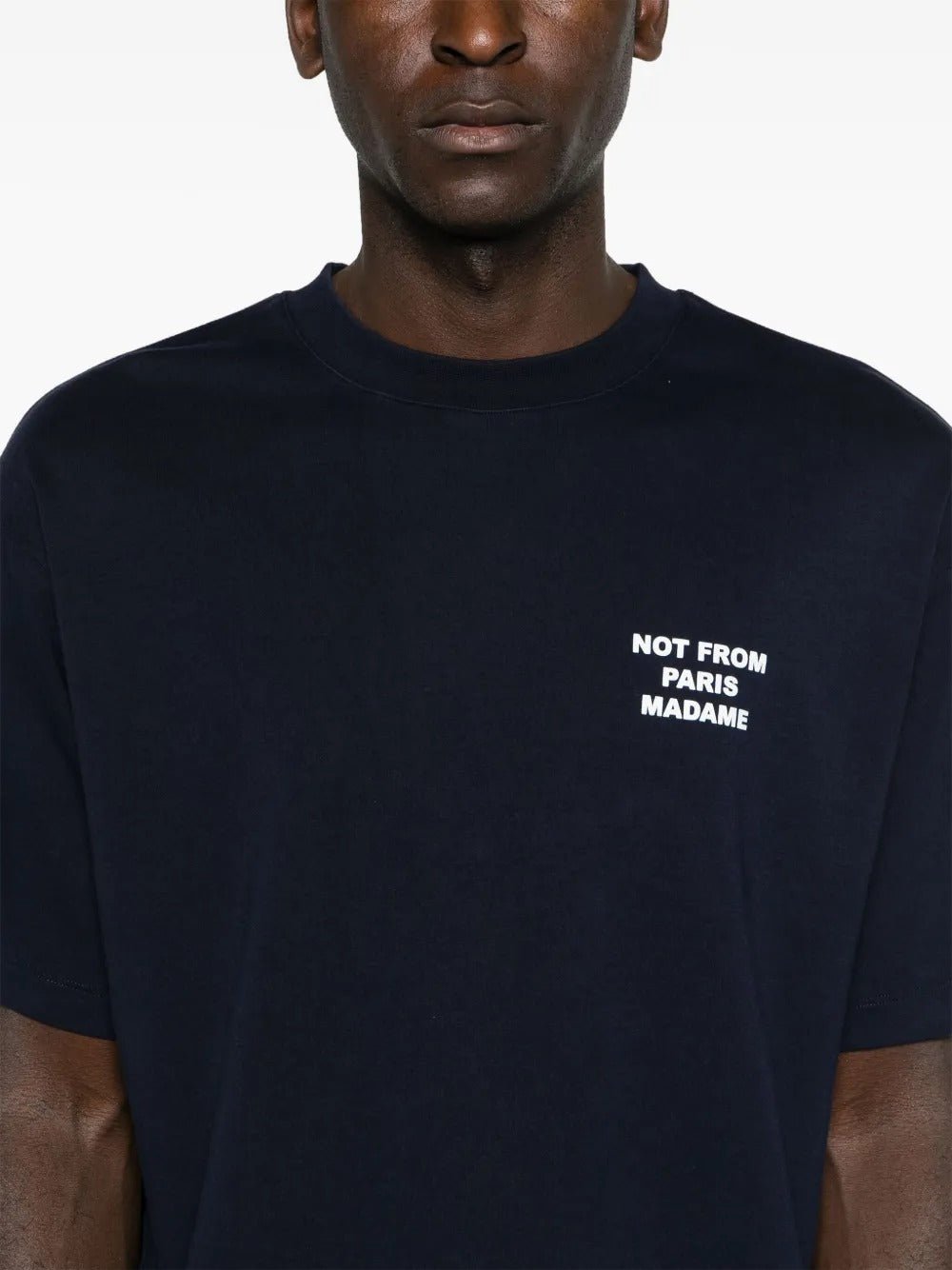 DRÔLE DE MONSIEUR - T-Shirts à Slogan Imprimé Bleu Foncé - Lothaire