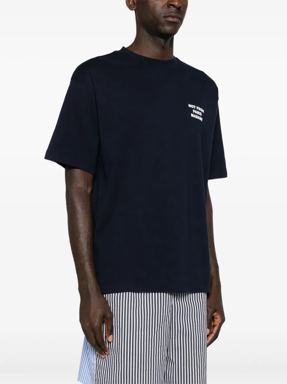 DRÔLE DE MONSIEUR - T-Shirts à Slogan Imprimé Bleu Foncé - Lothaire