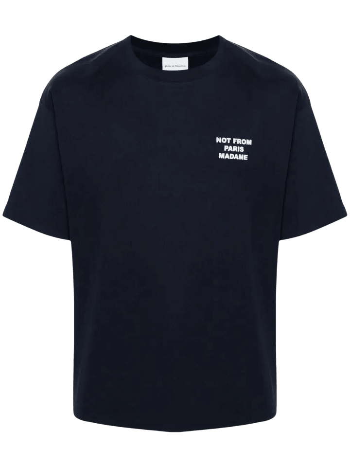 DRÔLE DE MONSIEUR - T-Shirts à Slogan Imprimé Bleu Foncé - Lothaire