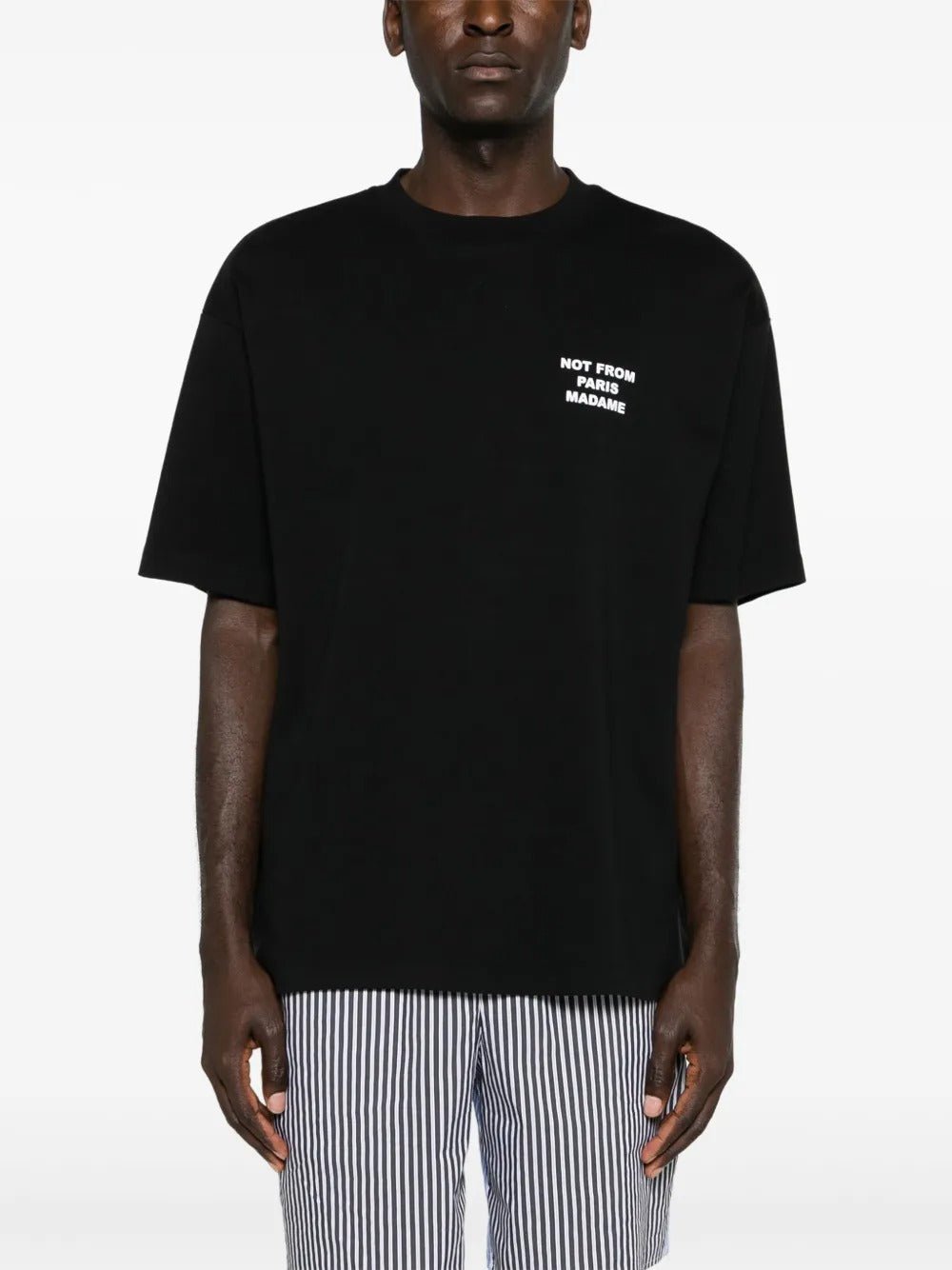 DRÔLE DE MONSIEUR - T-Shirts à Slogan Imprimé Noir - Lothaire