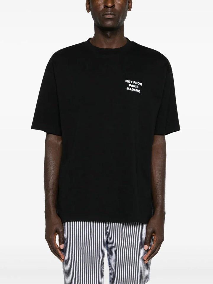 DRÔLE DE MONSIEUR - T-Shirts à Slogan Imprimé Noir - Lothaire