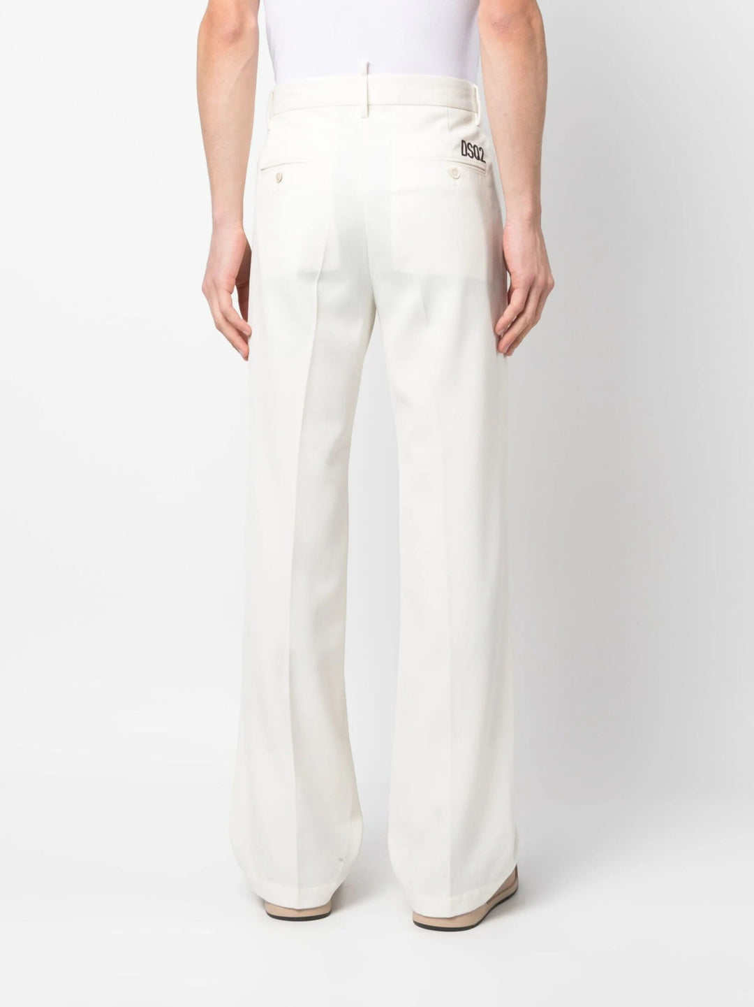 Dsquared2 Pantalon droit à design plissé - Lothaire