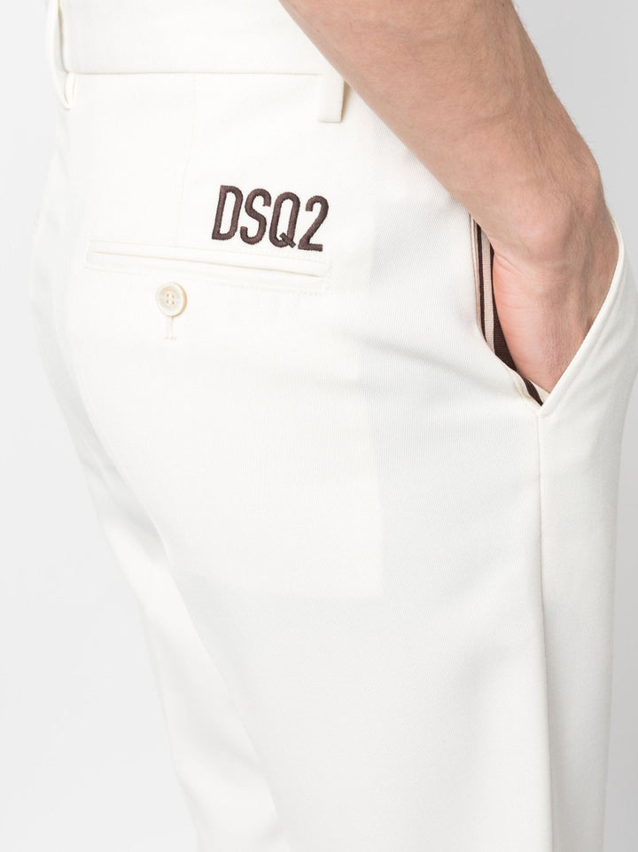 Dsquared2 Pantalon droit à design plissé - Lothaire