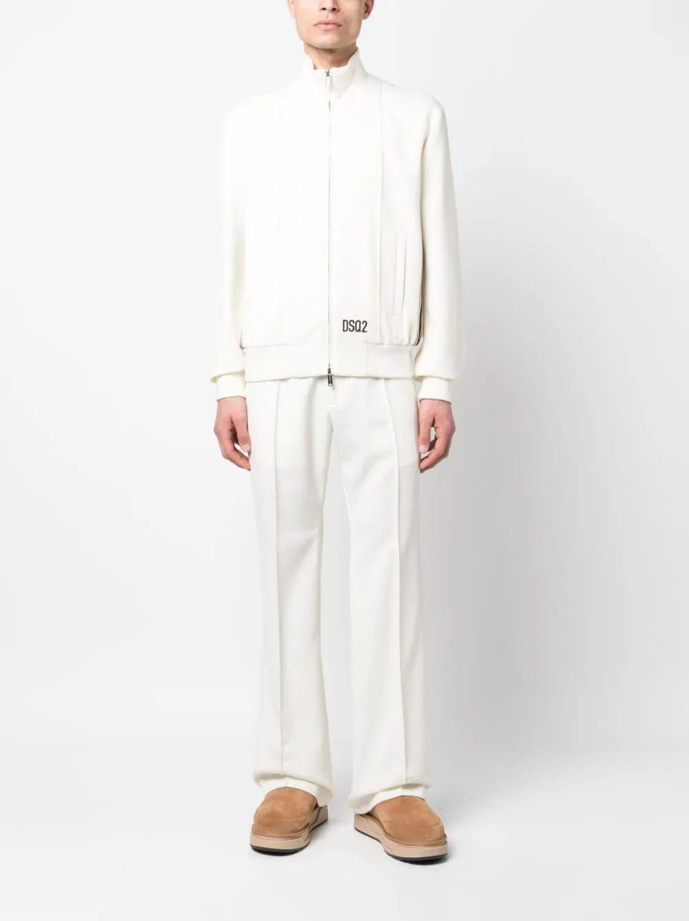 Dsquared2 Pantalon droit à design plissé - Lothaire