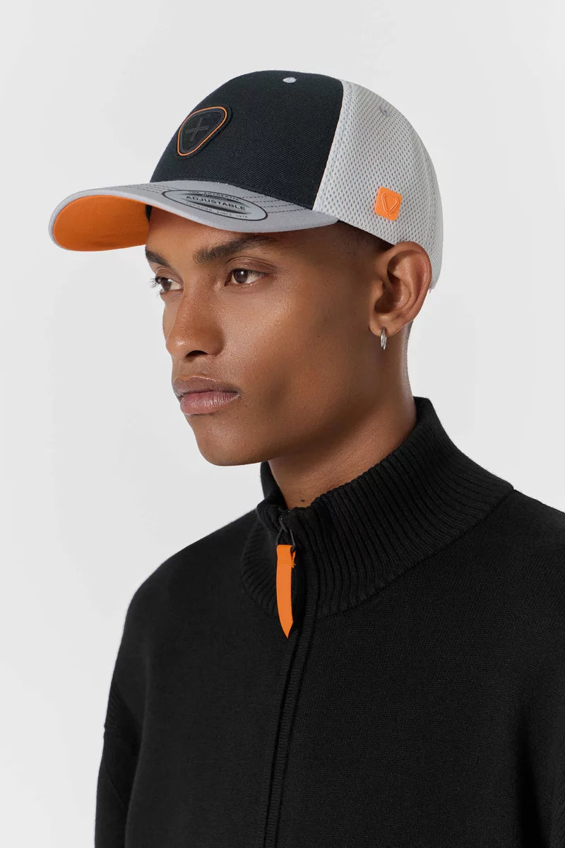 GERTRUDE - Casquette Trucker Colorblock Billys Noir / Perle