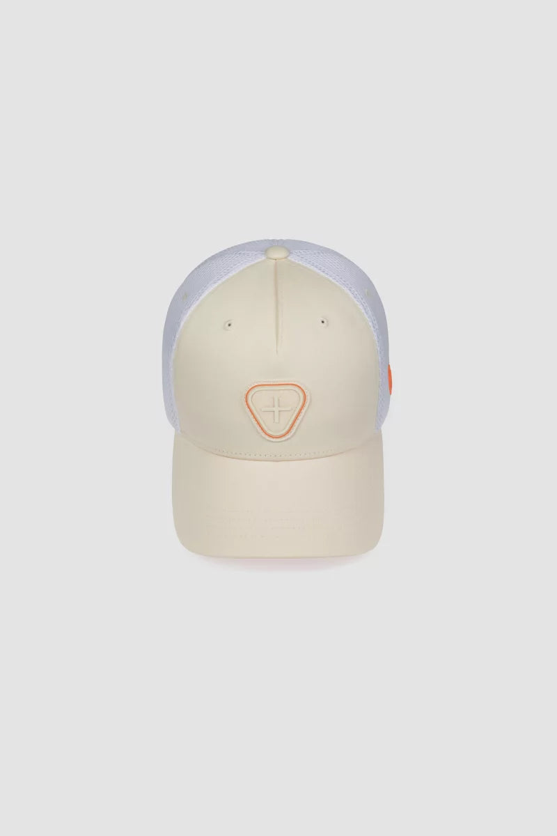 GERTRUDE - Casquette trucker colorblock Billys Crème / Gris clair
