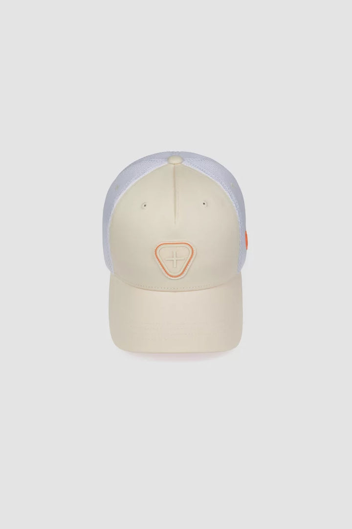 GERTRUDE - Casquette trucker colorblock Billys Crème / Gris clair