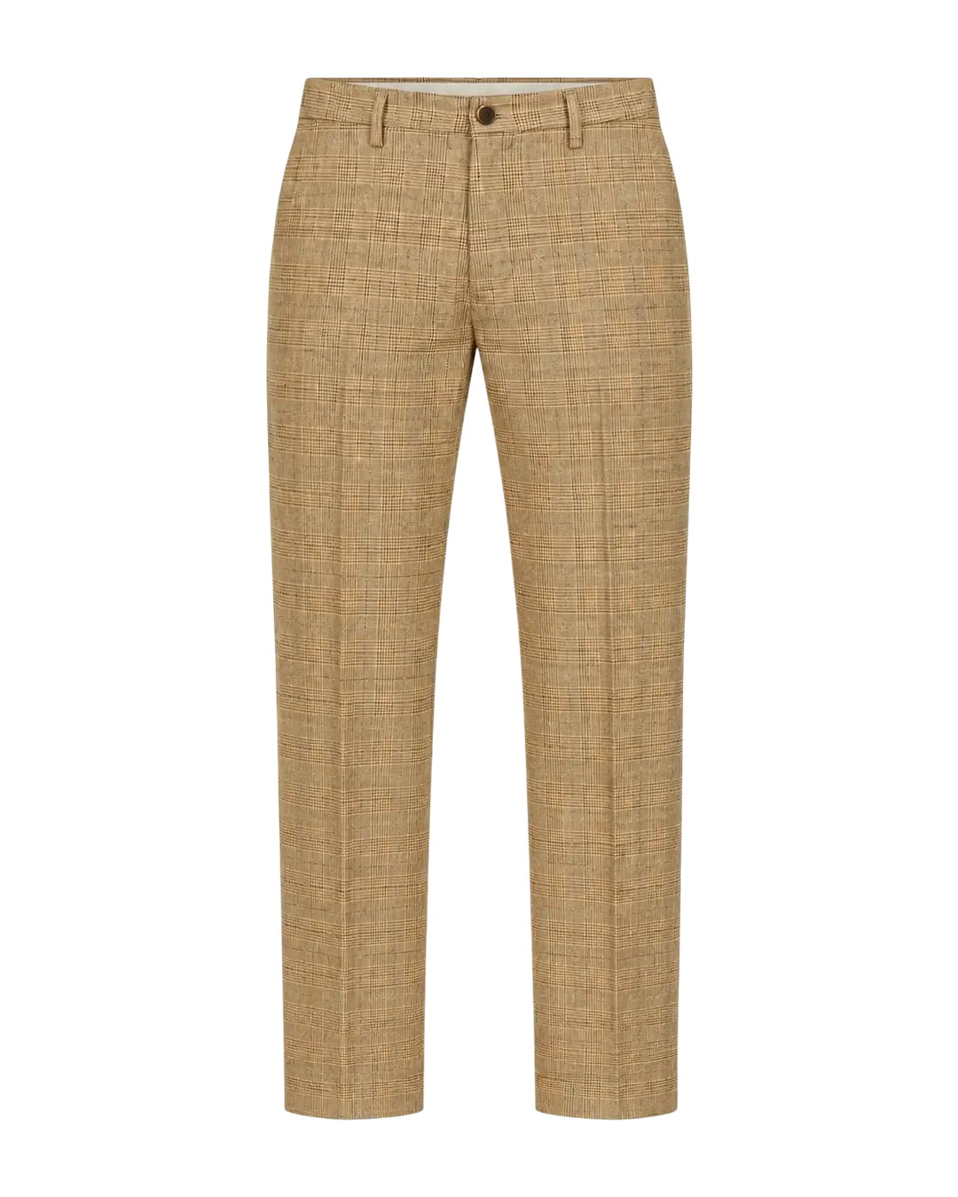 MASON'S - Pantalon chino Torino Prince de Galles Beige foncé