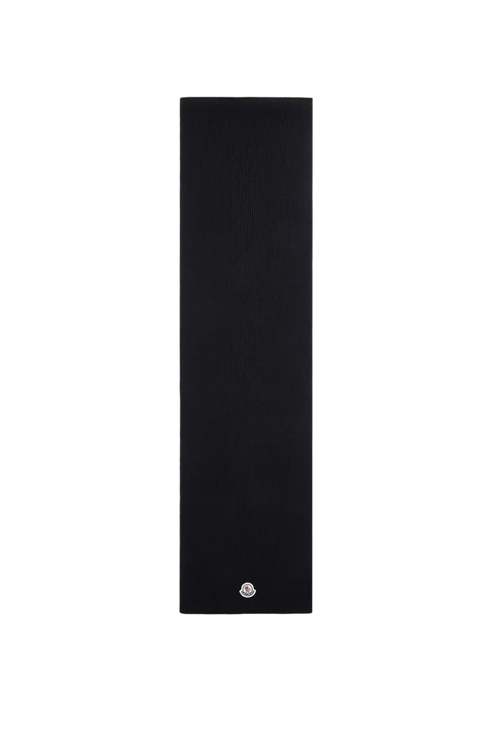 MONCLER - Écharpe en laine vierge Noir