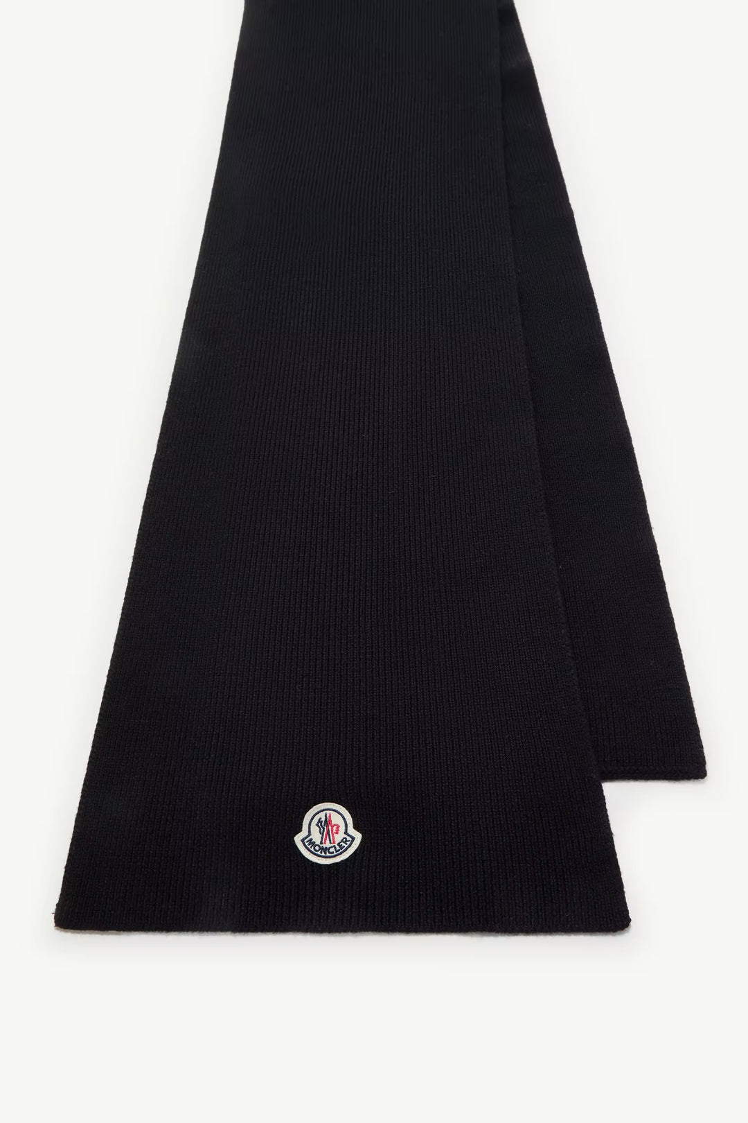 MONCLER - Écharpe en laine vierge Noir