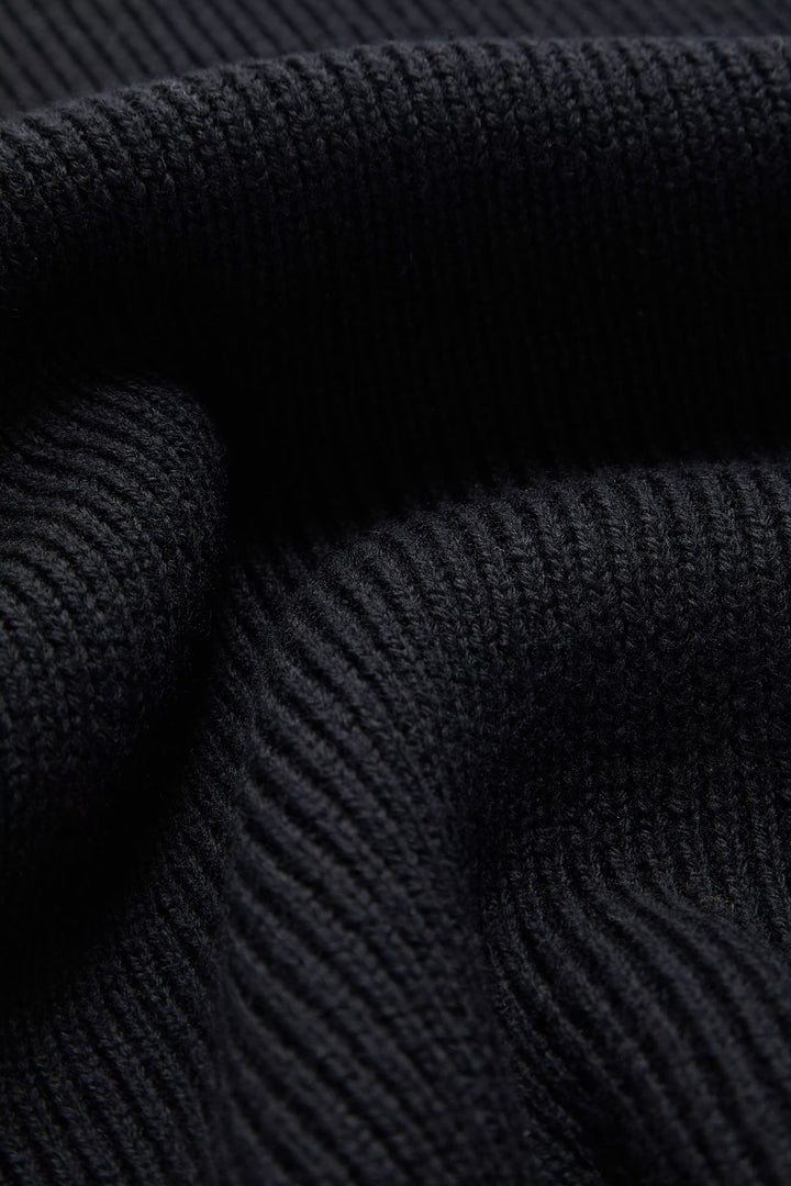 MONCLER - Écharpe en laine vierge Noir