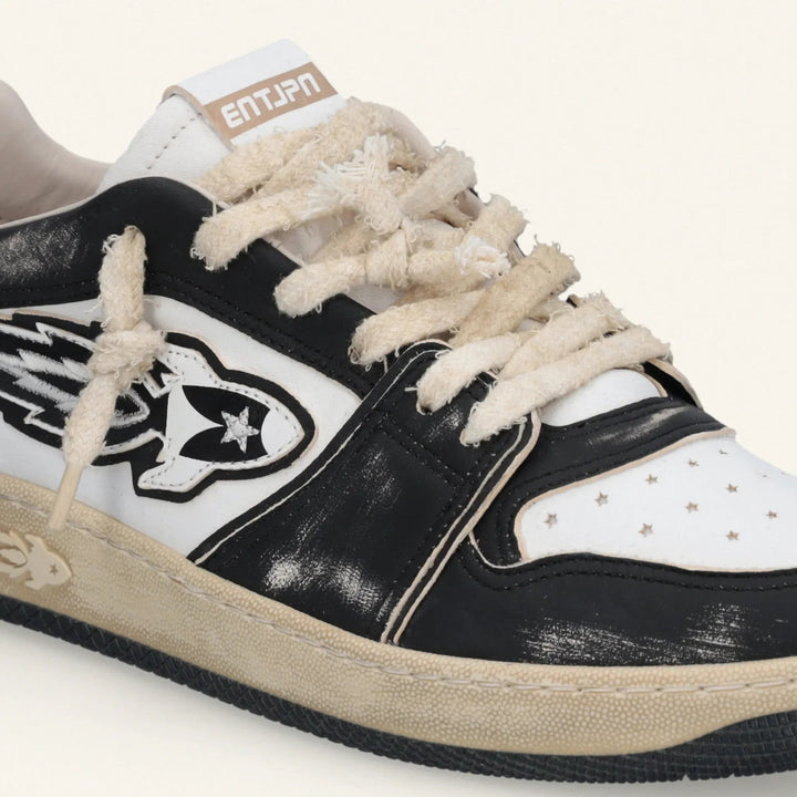 ENTERPRISE JAPAN - Sneaker Unisexe Vintage ENTJPN EGG ROCKET Blanc/Noir - Lothaire