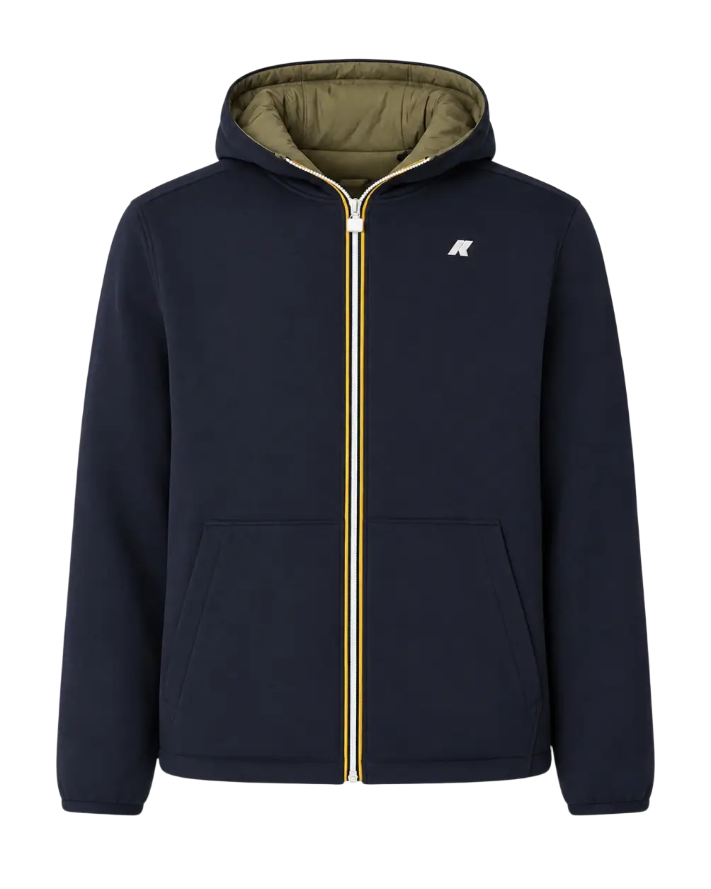 K-WAY - Veste Jack Spacer Nylon Double Bleu / Vert