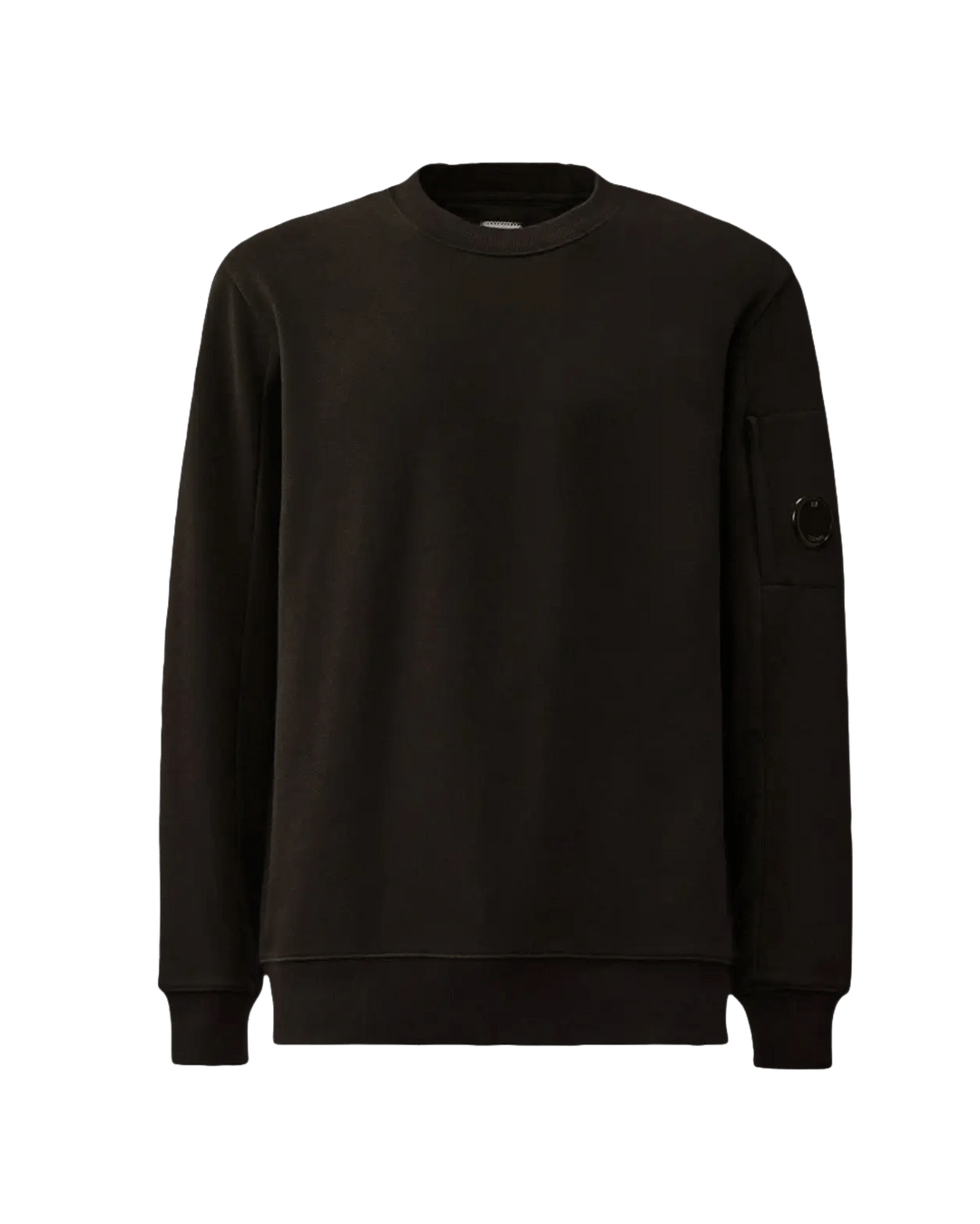 Fiche ok, corriger le prix et activer quand MSC a terminé C.P. COMPANY - Diagonal Raised Fleece Crewneck Lens Sweatshirt - Noir - Lothaire