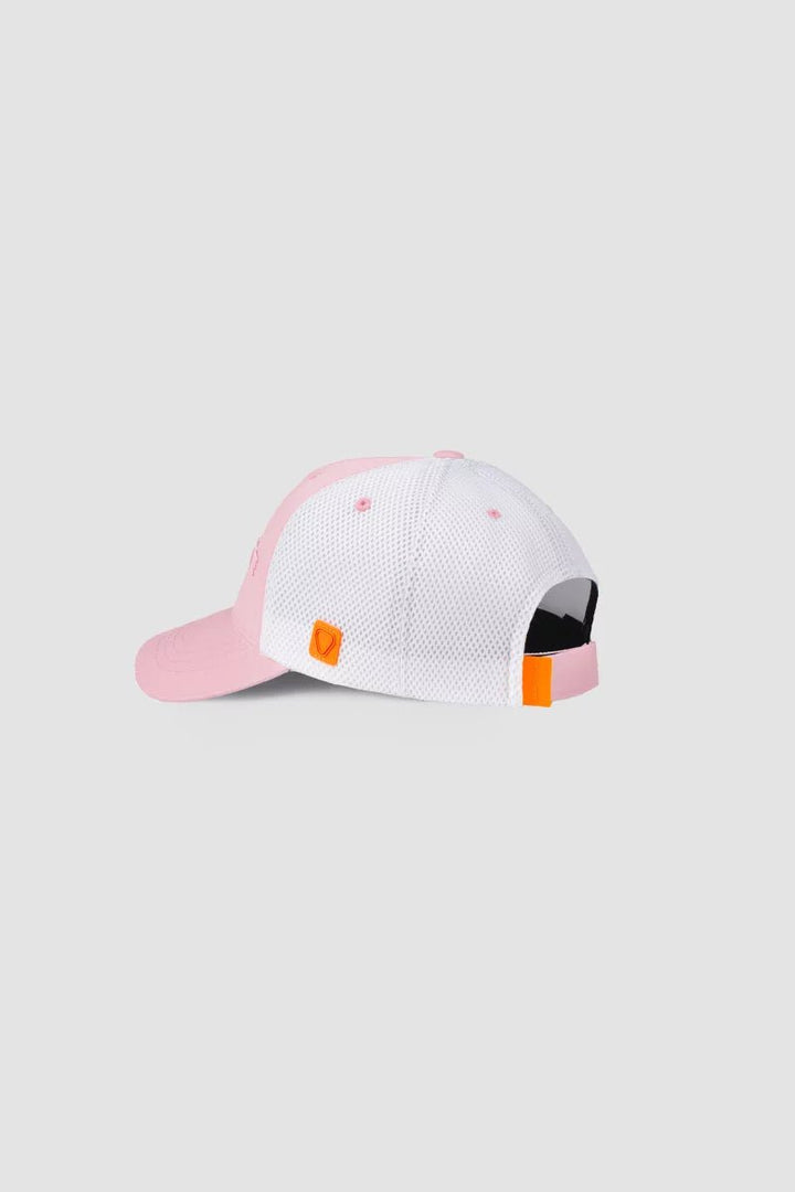 GERTRUDE - Casquette Benja trucker bi-matière Baby Rose / Blanc - Lothaire