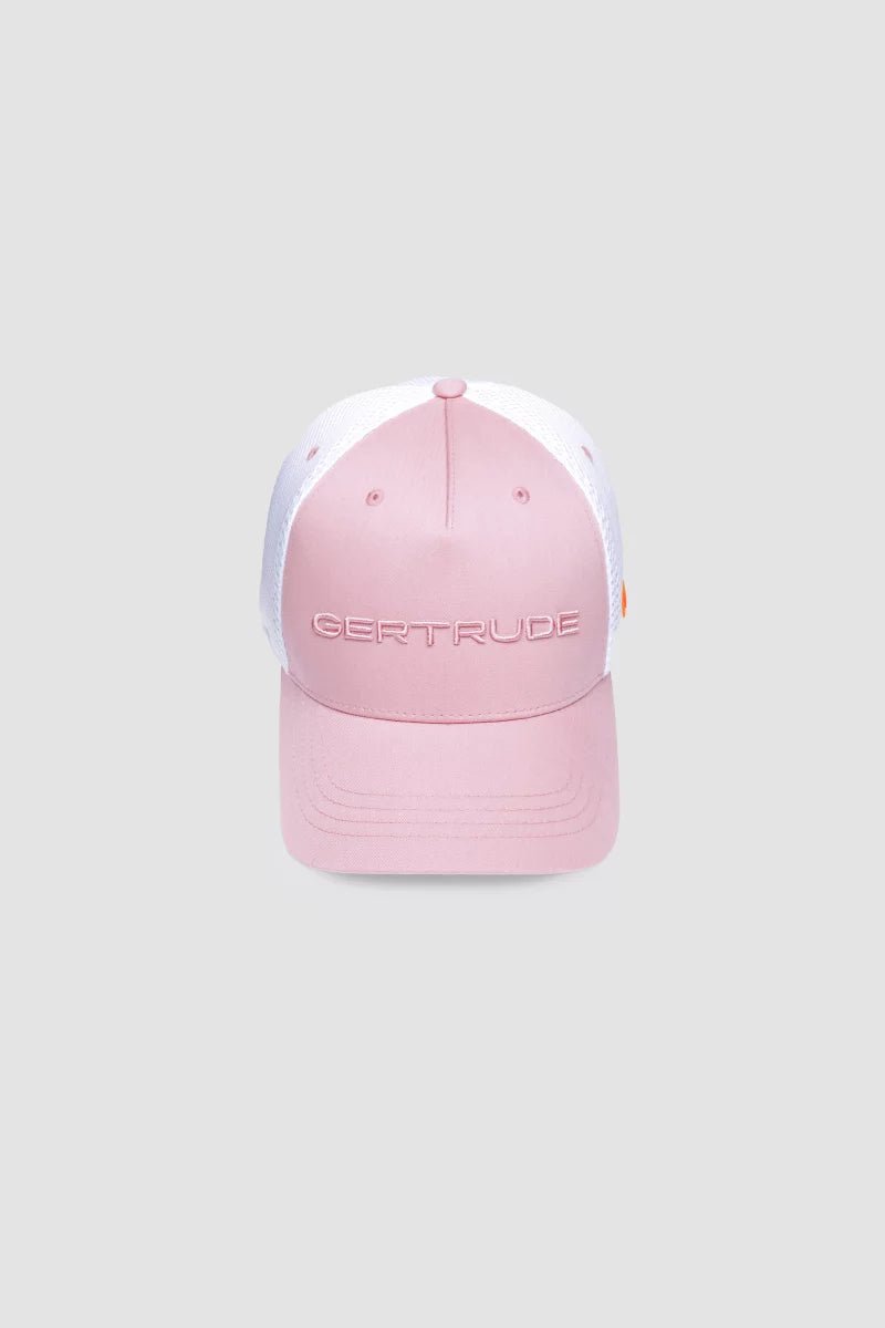 GERTRUDE - Casquette Benja trucker bi-matière Baby Rose / Blanc - Lothaire