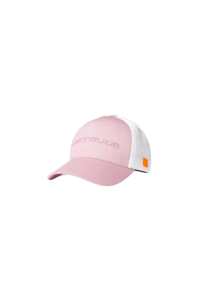 GERTRUDE - Casquette Benja trucker bi-matière Baby Rose / Blanc - Lothaire