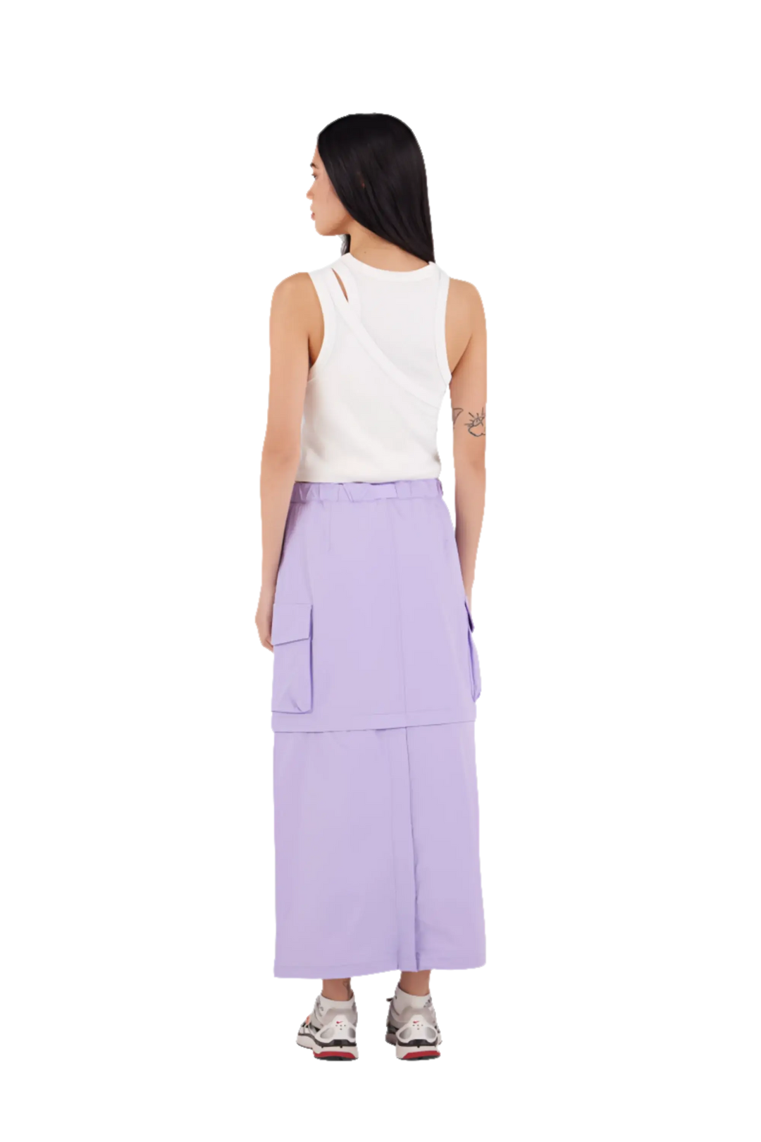GERTRUDE - Débardeur asymétrique en jersey Deyna Blanc - Lothaire