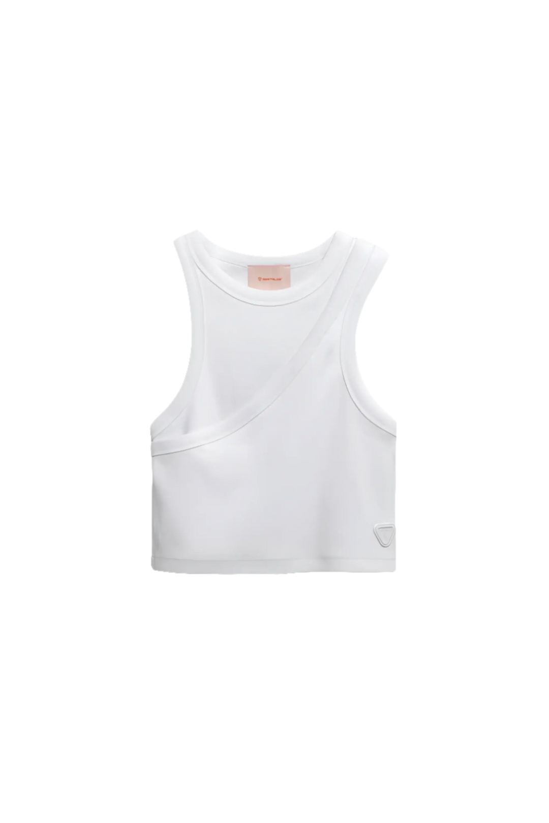 GERTRUDE - Débardeur asymétrique en jersey Deyna Blanc - Lothaire