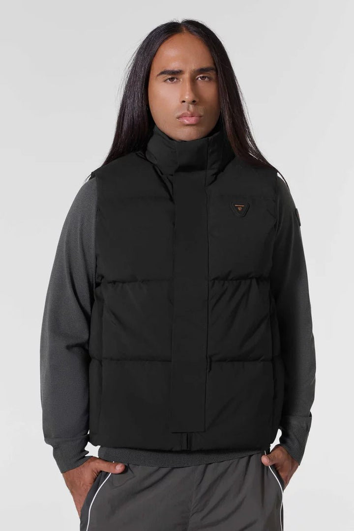 GERTRUDE - Doudoune Cesario sans manches en nylon ripstop Noir - Lothaire
