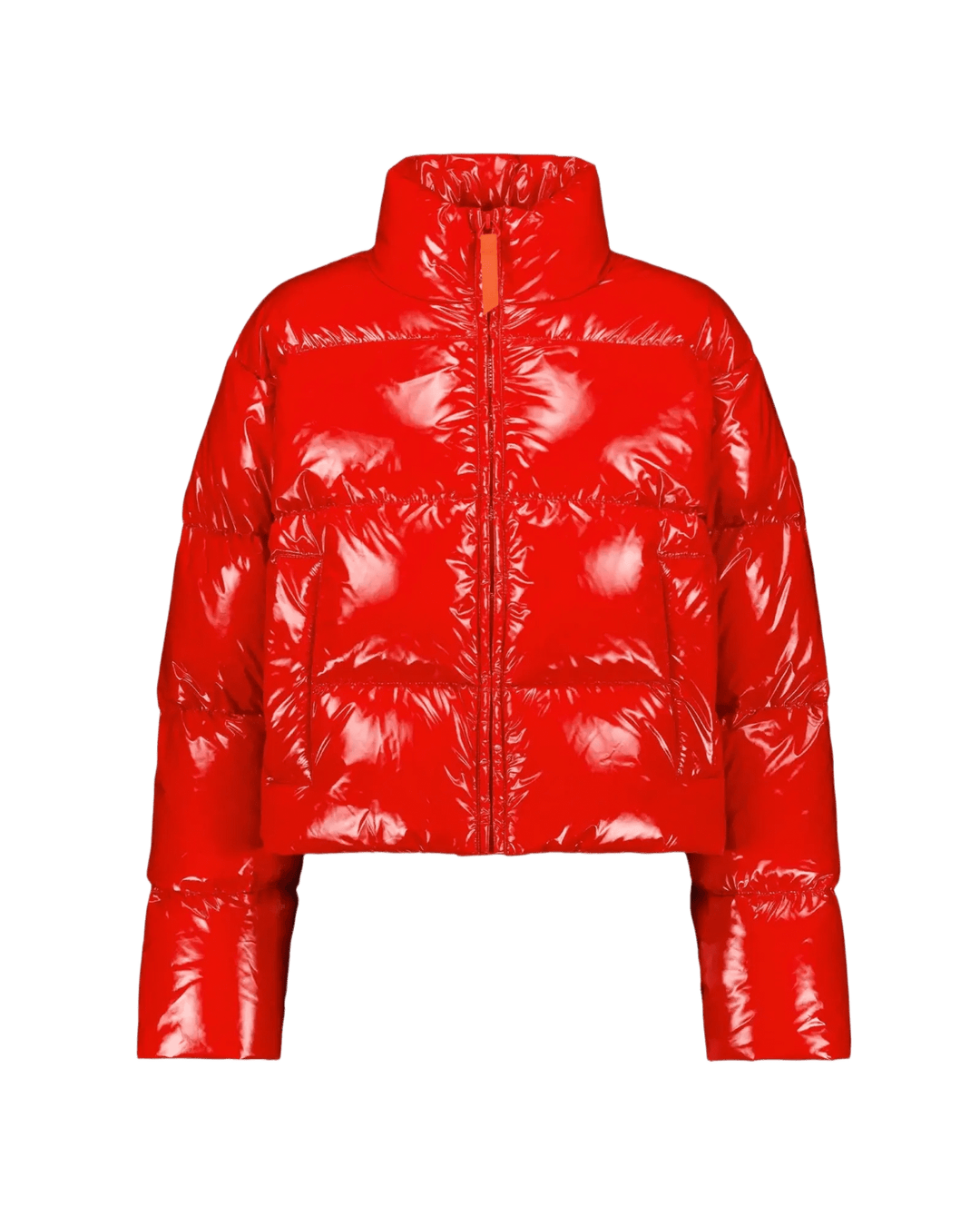 GERTRUDE - Doudoune courte effet glossy Kate Bright Poppie - Lothaire