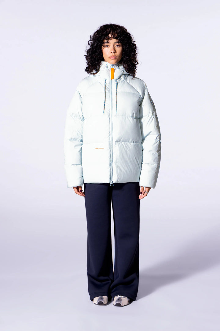 GERTRUDE - Doudoune mixte oversize à capuche Azael Glacier - Lothaire