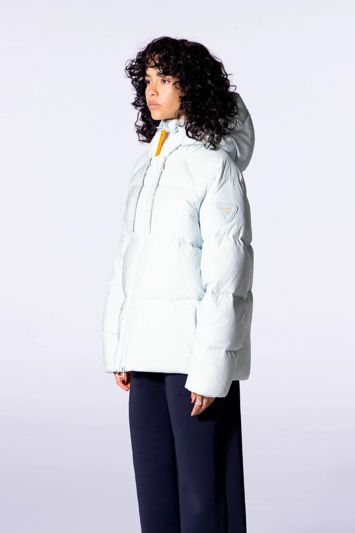 GERTRUDE - Doudoune mixte oversize à capuche Azael Glacier - Lothaire