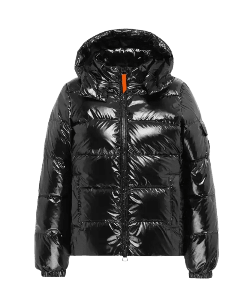 GERTRUDE - Doudoune Ondinebright matière glossy Noir - Lothaire