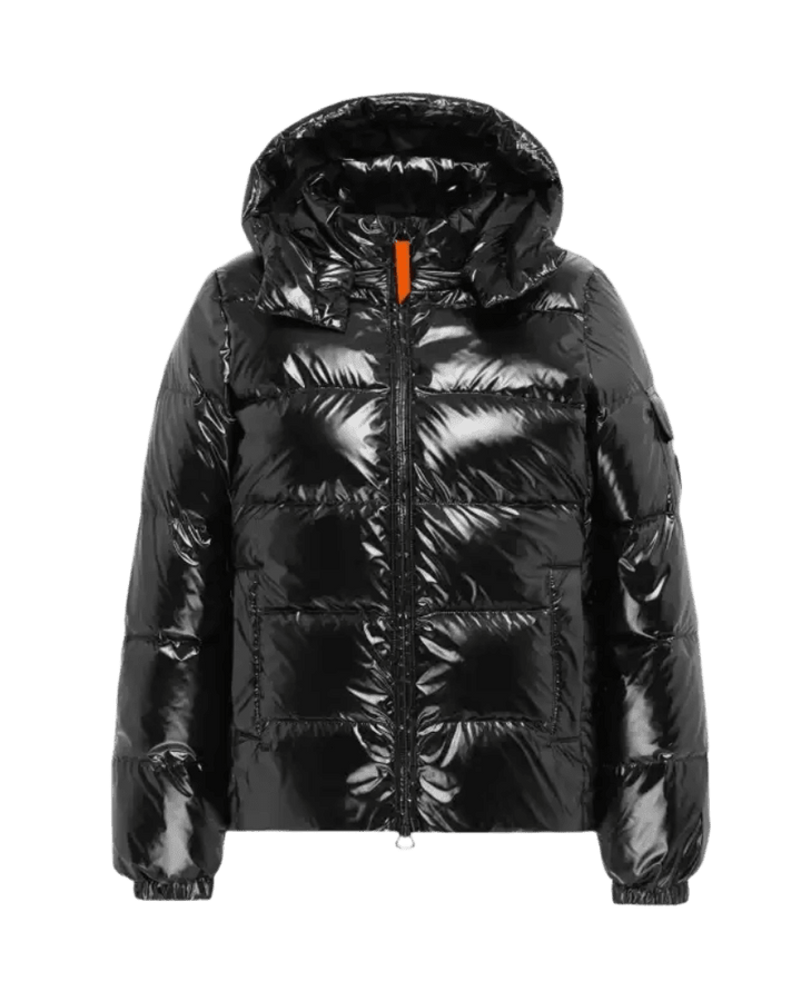 GERTRUDE - Doudoune Ondinebright matière glossy Noir - Lothaire