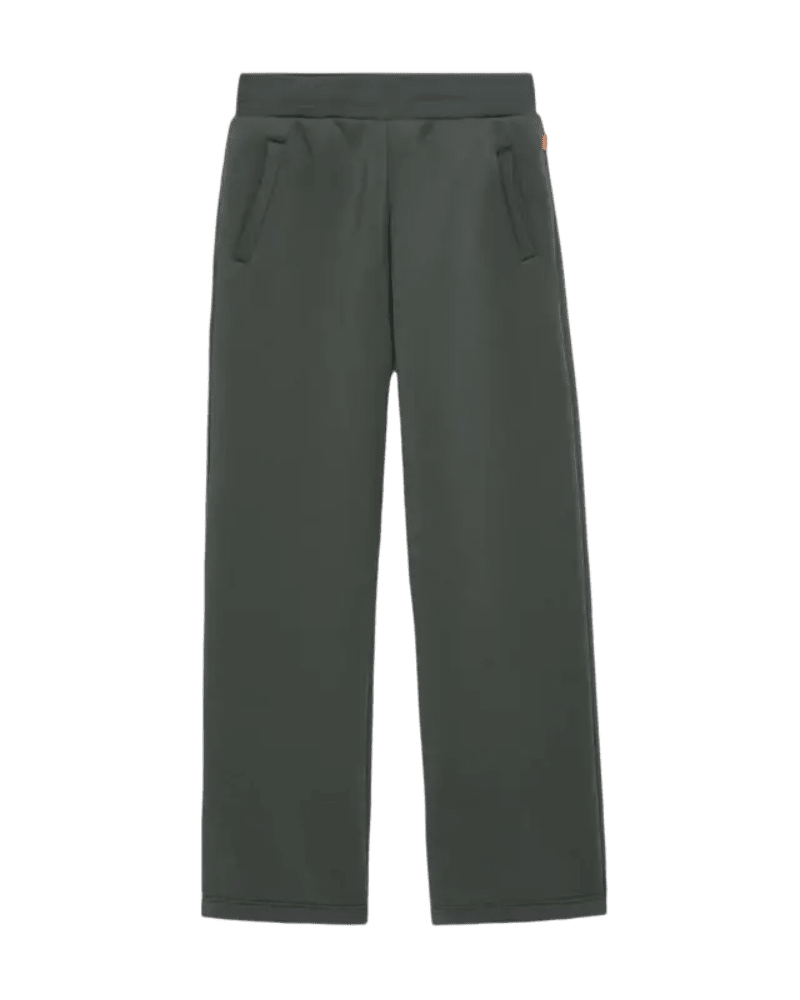 GERTRUDE - Pantalon Cardi en maille scuba coupe ample Vert - Lothaire